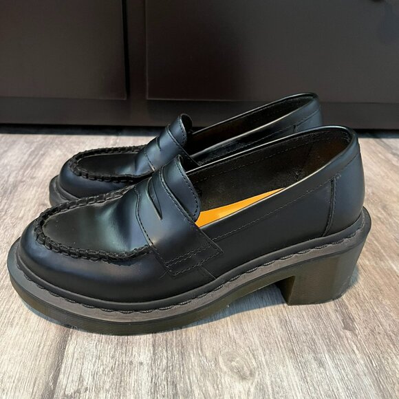 Dr. Martens Kizzy Heeled Penny Loafer Black Mono Smooth, UK 4 / US L 6 - Picture 1 of 11
